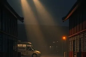 《风从北面来》剧照：草坡上被风吹动的外套
