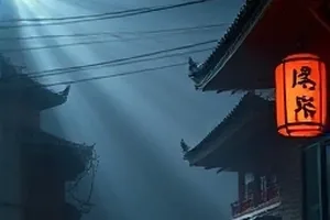 《灯屋手记》剧照：入夜后亮起暖光的街边小店